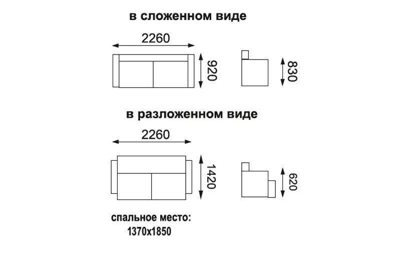 Диван-кровать «Фортуна» Велюр текстура красный